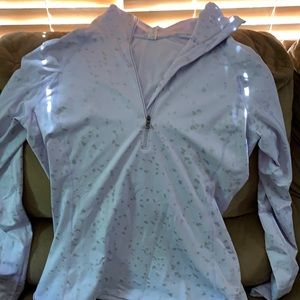 Under Armor purple large long sleeve pull over